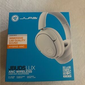 JLab JBuds Lux ANC Wireless Headphones - Cloud White